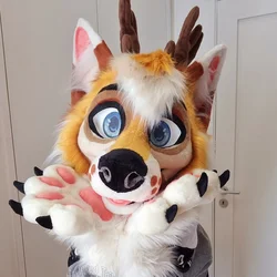 August - photo 2 - Handcrafted Custom Fursuit by StuffedTails
