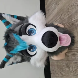Grey wolf - photo 13 - Handcrafted Custom Fursuit by StuffedTails