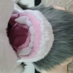 Grey wolf - photo 3 - Handcrafted Custom Fursuit by StuffedTails