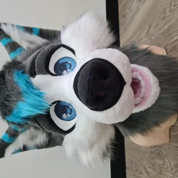 Grey wolf - photo 5 - Handcrafted Custom Fursuit by StuffedTails