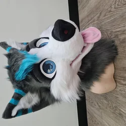 Grey wolf - photo 12 - Handcrafted Custom Fursuit by StuffedTails