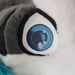 Grey wolf - photo 4 - Handcrafted Custom Fursuit by StuffedTails