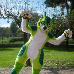 Lime - photo 4 - Handcrafted Custom Fursuit by StuffedTails