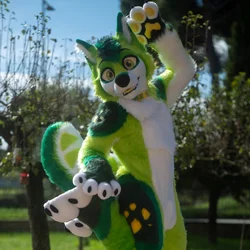 Lime - photo 5 - Handcrafted Custom Fursuit by StuffedTails