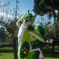 Lime - photo 6 - Handcrafted Custom Fursuit by StuffedTails