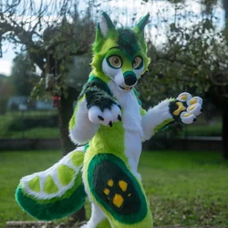 Lime - photo 2 - Handcrafted Custom Fursuit by StuffedTails